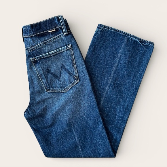 NWT MOTHER Rambler Jeans High-Rise Straight-Leg Ankle Well Stacked Size 32 - Picture 5 of 11